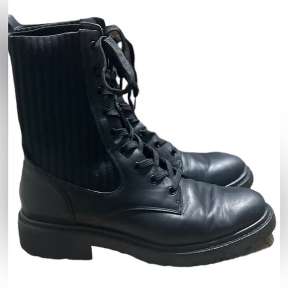 Sam Edelman Shoes - Sam Edelman Womens Lydell lace-up Lug sole Black Combat Boots Size 8.5M